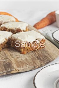 Vegan Carrot Cake Bars - Set 5