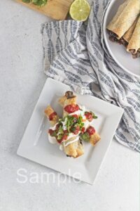 Baked Bean and Cheese Taquitos - Set 1