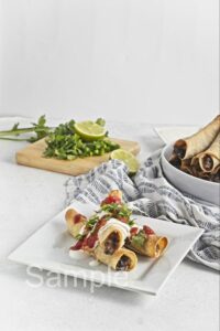 Baked Bean and Cheese Taquitos - Set 1