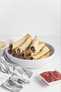 Baked Bean and Cheese Taquitos - Set 1