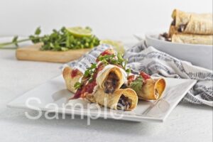 Baked Bean and Cheese Taquitos - Set 1