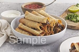 Baked Bean and Cheese Taquitos - Set 2