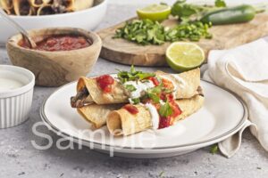 Baked Bean and Cheese Taquitos - Set 2