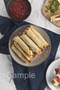 Baked Bean and Cheese Taquitos - Set 3