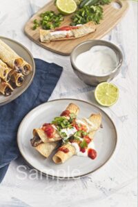 Baked Bean and Cheese Taquitos - Set 3