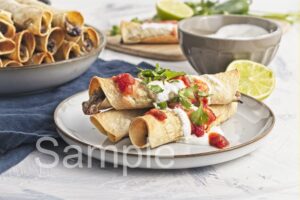 Baked Bean and Cheese Taquitos - Set 3