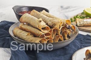 Baked Bean and Cheese Taquitos - Set 3