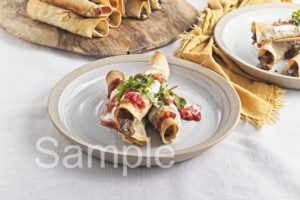 Baked Bean and Cheese Taquitos - Set 4