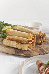 Baked Bean and Cheese Taquitos - Set 4