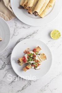 Baked Bean and Cheese Taquitos - Set 5
