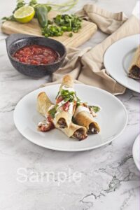 Baked Bean and Cheese Taquitos - Set 5