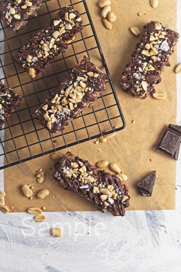Chocolate Peanut Granola Bars - Set 3
