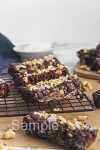 Chocolate Peanut Granola Bars - Set 3