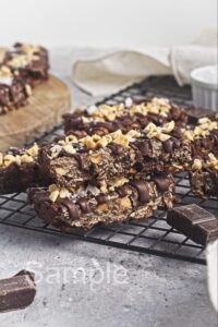 Chocolate Peanut Granola Bars - Set 4