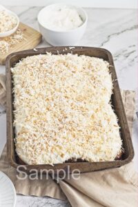 Coconut Pineapple Poke Cake - Set 1