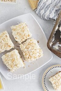 Coconut Pineapple Poke Cake - Set 2