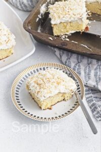 Coconut Pineapple Poke Cake - Set 2