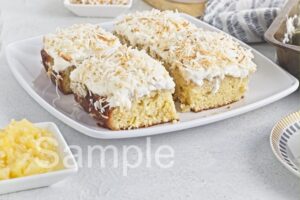 Coconut Pineapple Poke Cake - Set 2