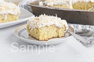 Coconut Pineapple Poke Cake - Set 2