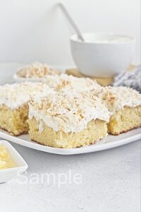 Coconut Pineapple Poke Cake - Set 2