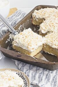 Coconut Pineapple Poke Cake - Set 2