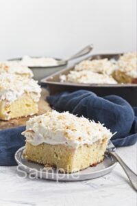 Coconut Pineapple Poke Cake - Set 3