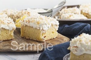 Coconut Pineapple Poke Cake - Set 3