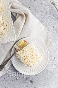 Coconut Pineapple Poke Cake - Set 4