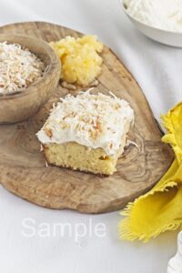 Coconut Pineapple Poke Cake - Set 5