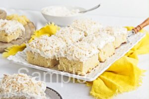 Coconut Pineapple Poke Cake - Set 5