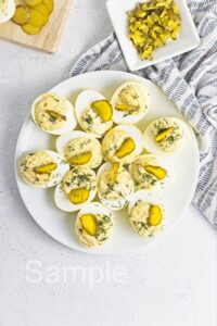 Dill Pickle Deviled Eggs - Set 1