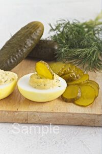 Dill Pickle Deviled Eggs - Set 1