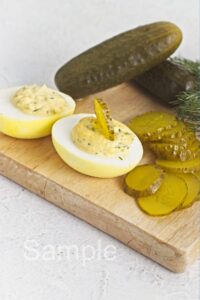 Dill Pickle Deviled Eggs - Set 1