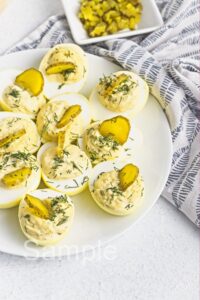 Dill Pickle Deviled Eggs - Set 1
