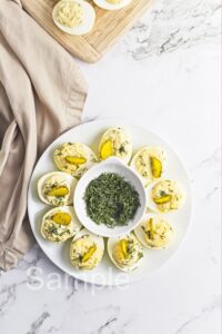 Dill Pickle Deviled Eggs - Set 2