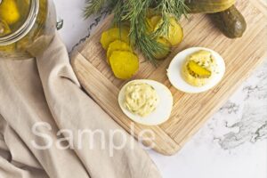 Dill Pickle Deviled Eggs - Set 2