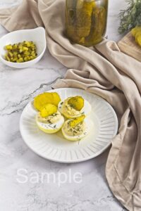 Dill Pickle Deviled Eggs - Set 2
