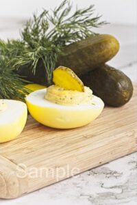 Dill Pickle Deviled Eggs - Set 2