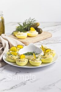 Dill Pickle Deviled Eggs - Set 2