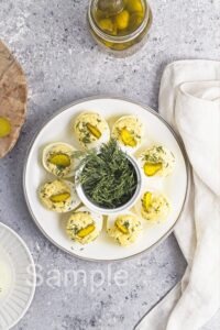Dill Pickle Deviled Eggs - Set 3