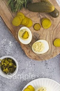 Dill Pickle Deviled Eggs - Set 3