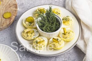 Dill Pickle Deviled Eggs - Set 3
