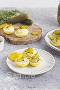 Dill Pickle Deviled Eggs - Set 3