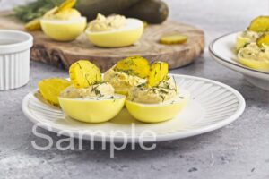 Dill Pickle Deviled Eggs - Set 3