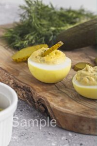Dill Pickle Deviled Eggs - Set 3