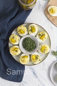Dill Pickle Deviled Eggs - Set 4
