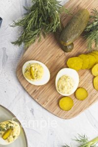 Dill Pickle Deviled Eggs - Set 4
