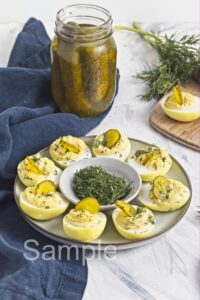 Dill Pickle Deviled Eggs - Set 4