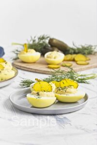 Dill Pickle Deviled Eggs - Set 4