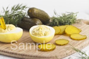 Dill Pickle Deviled Eggs - Set 4